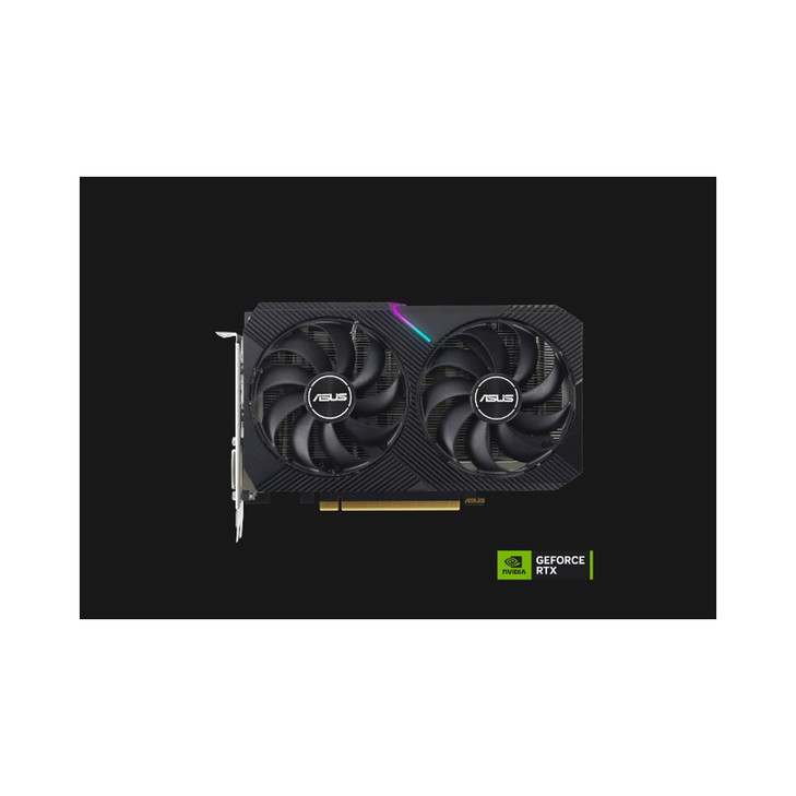 ASUS nVidia GeForce DUAL-RTX3050-8G-V2 RTX™ 3050 V2 8GB GDDR6 with two powerful