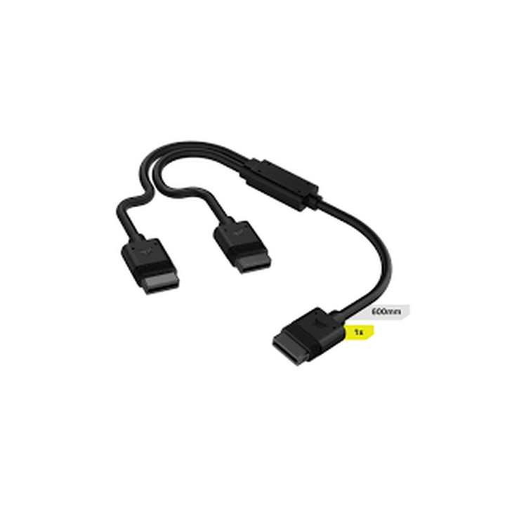 Corsair iCUE LINK Cable 1x 600mm Y-Cable with Straight connectors Black