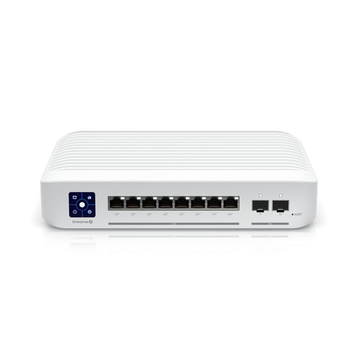 Ubiquiti Switch Enterprise 8-port PoE+ 8x2.5GbE, Ideal For Wi-Fi 6 AP, 2x 10g SFP+ Ports For Uplinks, Managed Layer 3 Switch