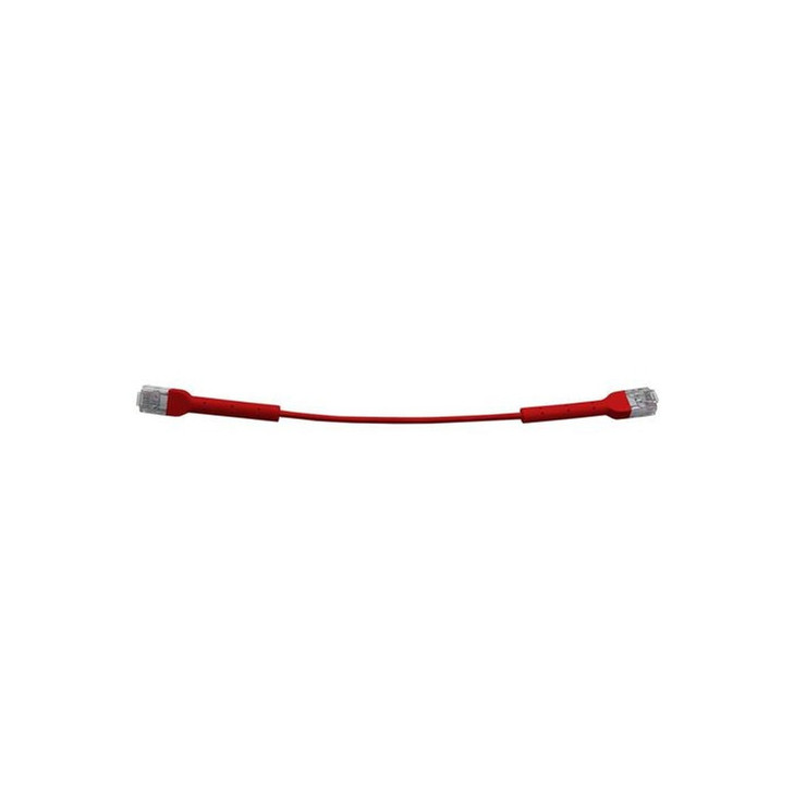 8ware Ultra-Thin Flexible CAT6 Cable 0.5M - Red Colour 90° Angled RJ45
