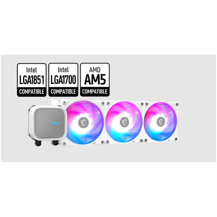 MSI MAG CORELIQUID A13 360 WHITE 2.4' IPS USB 2.0 pin header SATA 2 fans