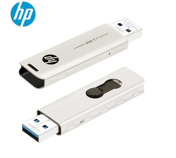 HP X796W 64GB USB 3.1 Type-A 70MB/s Flash Drive Memory Stick Thump Key 0¬∞C to 60¬∞C 5V Capless Push-Pull Design External Storage for Windows 10 11