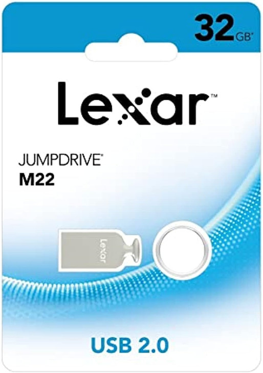 Lexar M22 32GB JumpDrive¬Æ USB Flash Drive provides stylish, high-capacity portable storage, allowing you to easily transfer, store, and share files on