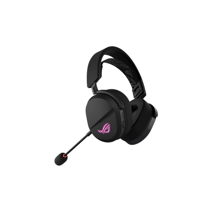 ASUS ROG Pelta Wireless Gaming Headset BT, ROG SpeedNova 2.4GHz, USB-C, Lightweight 309g, 50mm ROG Titanium-Plated Drivers, 10mm Super-Wideband Mic, 60HR Battery, For PC, Switch, PS5- Black