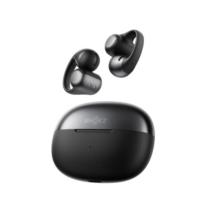 Shokz OpenDots ONE Open-Ear True Wireless Earbuds- Black