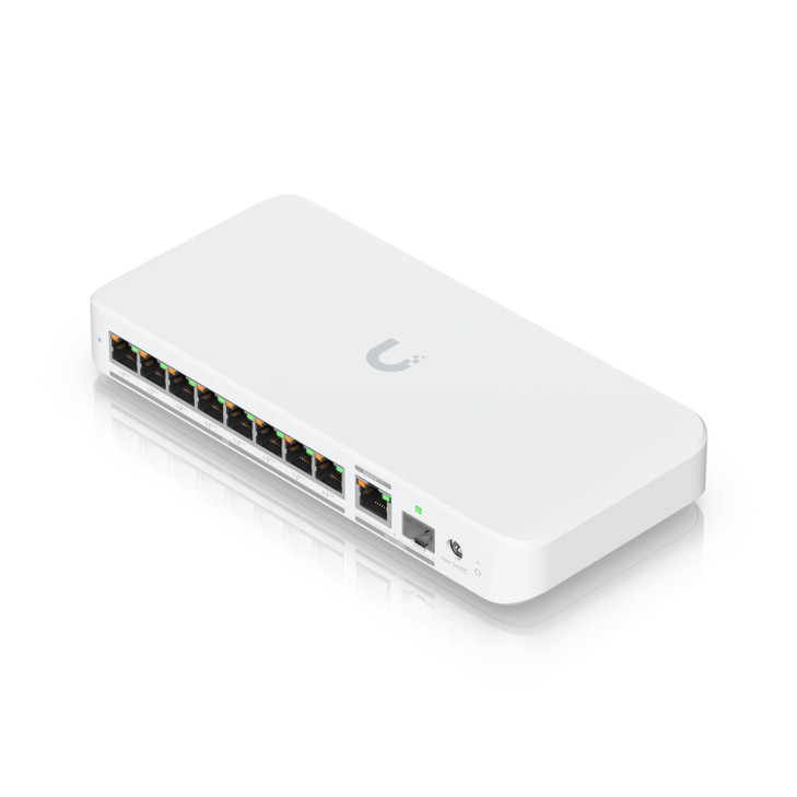 Ubiquiti Flex 2.5G PoE, 8-port 2.5 GbE PoE++ Switch,10 GbE RJ45/SFP+ Combination Uplink Port,Powered With PoE+++ or AC,