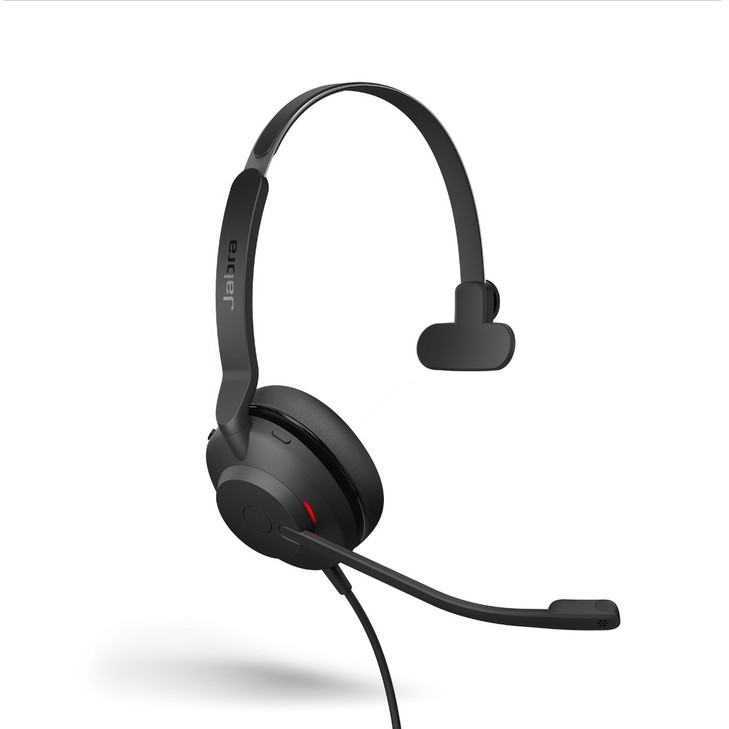 Jabra Evolve2 30 SE Wired USB-C/A UC Mono Headset, Lightweight & Durable, Noise Isolating Ear Cushions, Plug-and-play, 2-Mic, 2Yr Warranty
