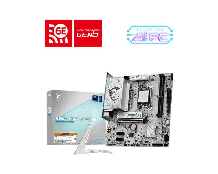 MSI H810M GAMING WIFI6E: LGA1851, Intel H810, DDR5 6400+, PCIe 5.0 x16, M.2 Gen4, Wi-Fi 6E, BT 5.3, 5G LAN, HDMI 2.1, DP 1.4, 7.1 HD Audio