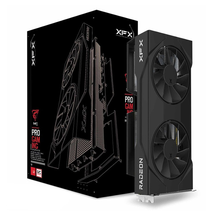 XFX Swift AMD Radeon RX 9060 Gaming Edition with 8GB GDDR6 HDMI 2xDP, AMD RDNA™ 4 (RX-96SWFT8BB)-Bulk System Build