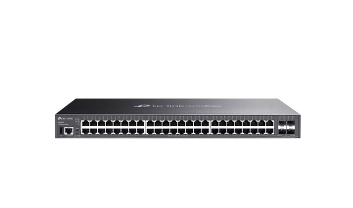 TP-Link SG5452X Omada 48-Port Gigabit Stackable Lite L3 Managed Switch with 4× 10G Slots
