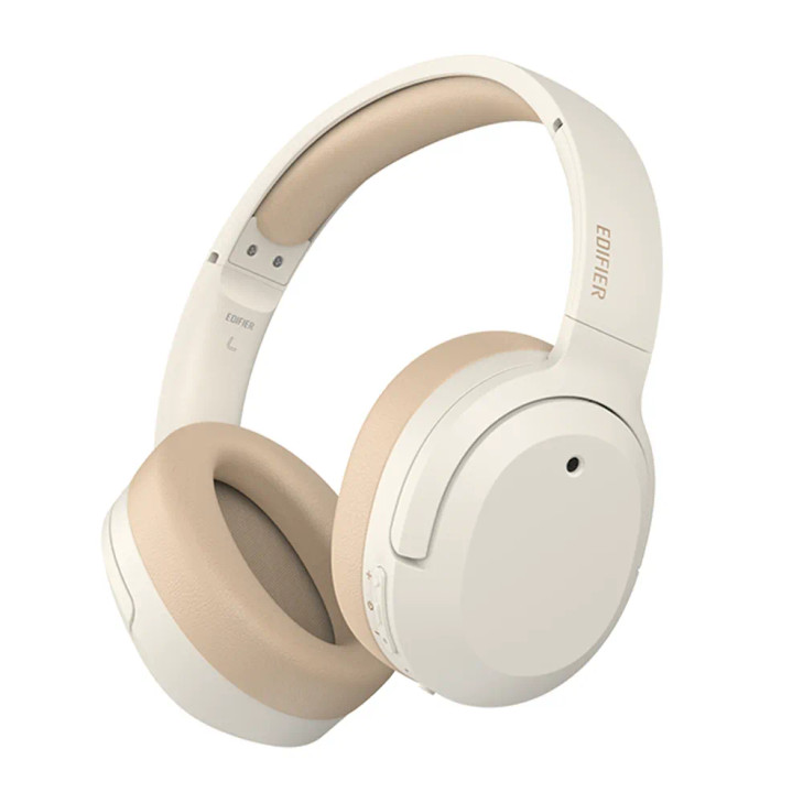 Edifier W820NB Plus Active Noise Cancelling Wireless Bluetooth Stereo Headphone Headset 49 Hours Playtime, Bluetooth V5.2, Hi-Res wireless-Ivory
