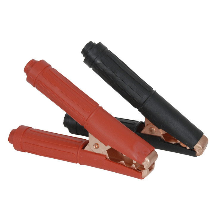 400 Amp Red and Black Crocodile Alligator Clip Pair