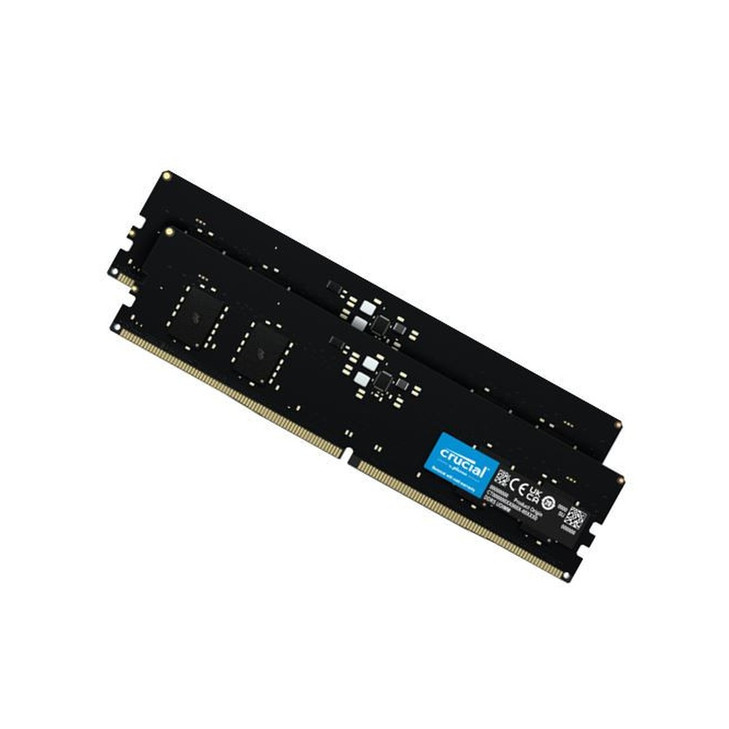 Crucial 64GB (2x32GB) DDR5 UDIMM 4800MHz CL40 Desktop PC Memory