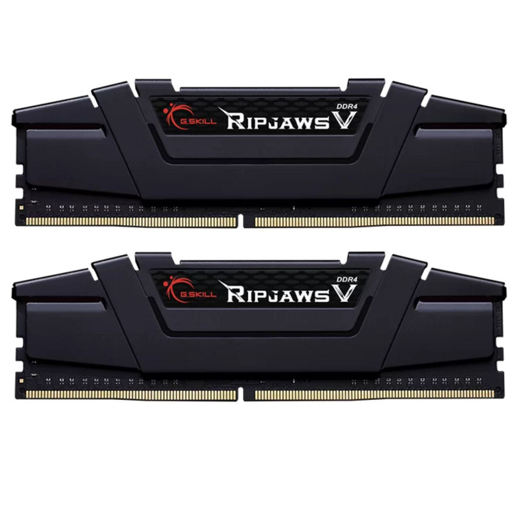 G.SKILL F4-3600C18D-16GVK 16GB (2 x 8GB)/ PC4-28800 / DDR4 3600 Mhz/ Timings 18-22-22-42/ Voltage 1.35V/ Ripjaws V