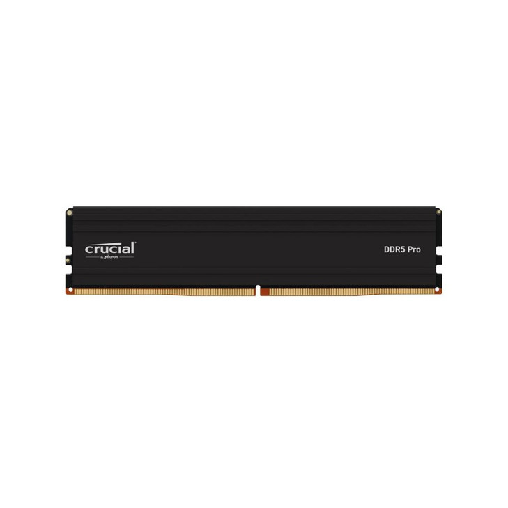 Crucial Pro 16GB (1x16GB) DDR5 UDIMM 6400MHz CL38 Black Heat Spreader Support