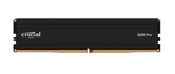 Crucial Pro 64GB (1x64GB) DDR5 UDIMM 5600MHz CL46 Black Heat Spreader Support Intel XMP AMD Ryzen Desktop PC Gaming Memory