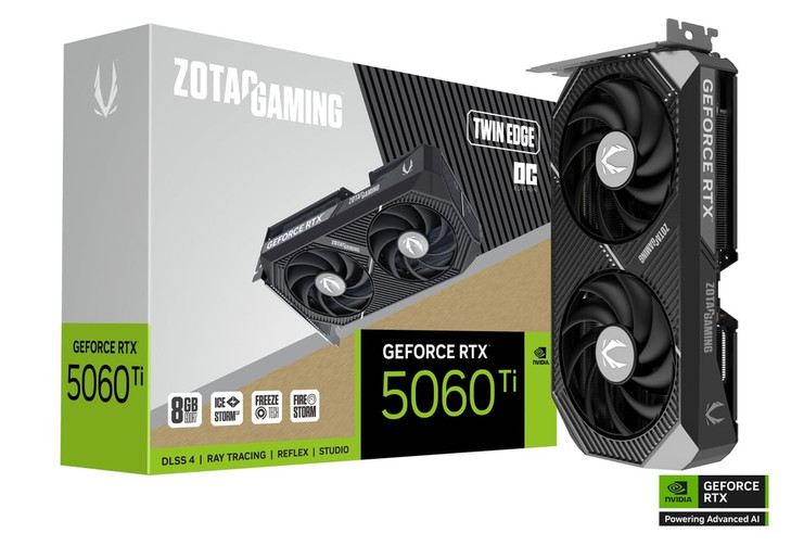 8GB ZOTAC RTX 5060Ti TWIN EDGE OC GPU