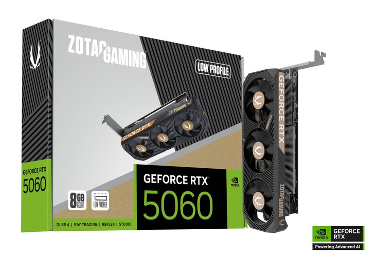 8GB ZOTAC RTX 5060 LOW PROFILE GPU