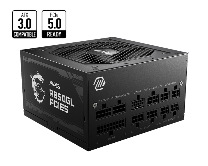 850W MSI MAG A850GL POWER SUPPLY