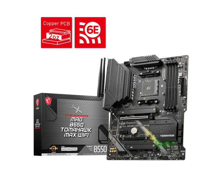 MSI MAG B550 TOMAHAWK MAX WIFI MOTHERBOARD
