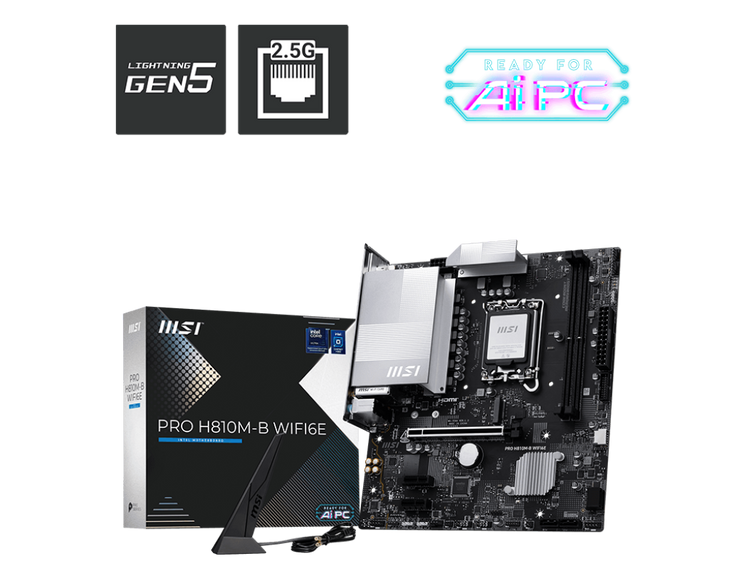MSI PRO H810M-B WIFI6E MOTHERBOARD