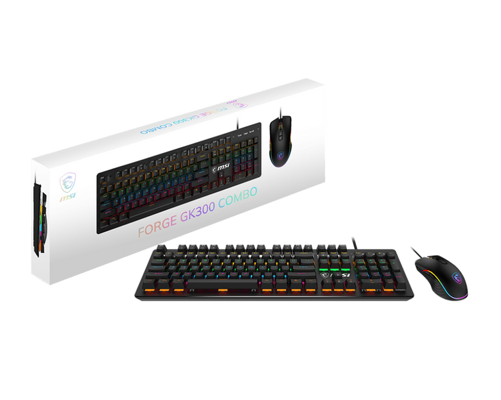 MSI FORGE GK300 GAMING KEYBOARD & MOUSE COMBO PACK