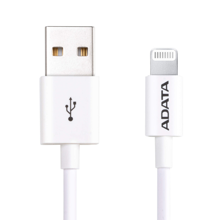 ADATA LIGHTNING CABLE WHITE - AMFIPL-1M-CWH