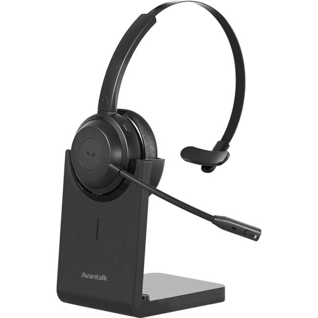 AVANTALK Alto Solo Wireless Headset With Microphone Single Ear W/ Charging Dock Office Headseet Bt5.1