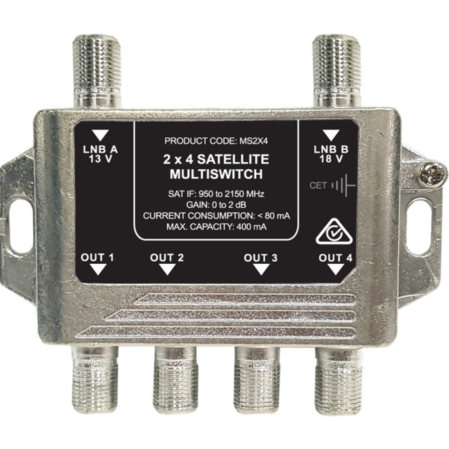 JONSA Multiswitch 2 Wire 4 Out Foxtel  Approved F30931