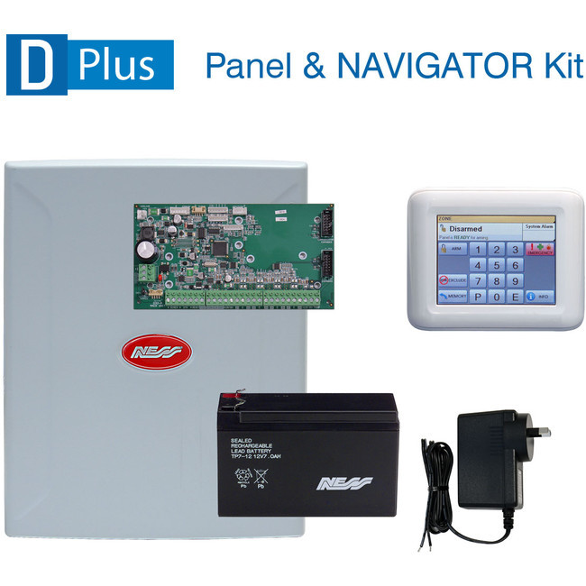 NESS Dplus 8 Zone Panel And Navigator Keypad