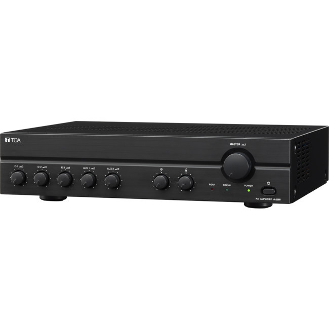TOA 60W Mixer Power Amplifier 3X Mic, 2X Aux Inputs - Toa