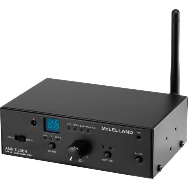 MCLELLAND Class D Bluetooth Amplifier 20W + 20W Mclelland Ampd20