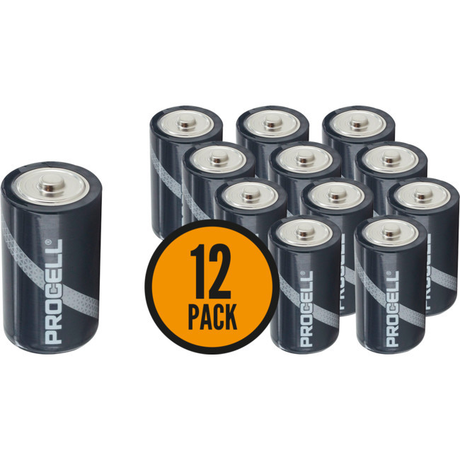 DURACELL D' 12 Pack Procell Batteries Bulk Alkaline Duracell