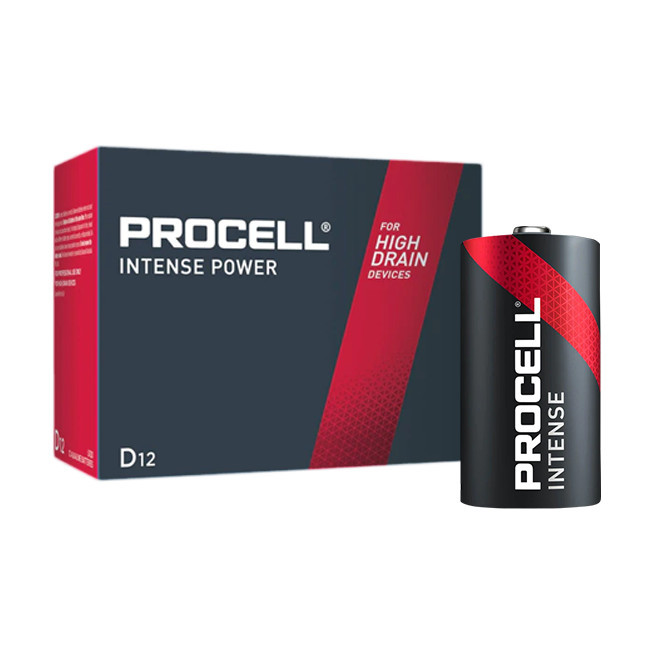DURACELL Procell Intense Px1300 'D' 12 Pack Batteries Bulk Alkaline Duracell