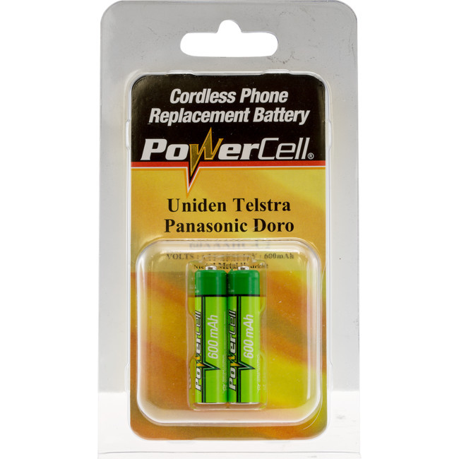 GP 600Mah Nimh Aaa Battery - 2Pk Suits Telstra Cordless Phone