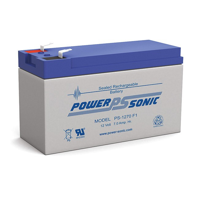 POWER SONIC 7Ah 12V Sla Battery F1 Terminal Sealed Lead Acid