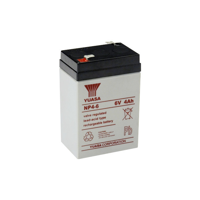 YUASA 6V 4Amp Yuasa Sla Battery Sealed Lead Acid - Np Series