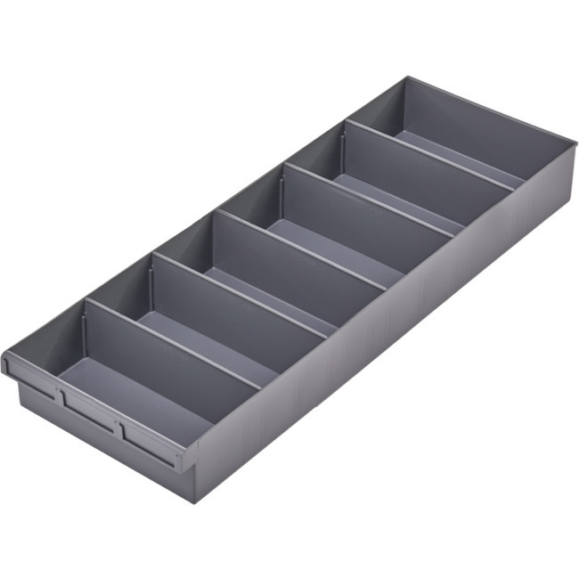 FISCHER PLASTIC Grey 300Mm Spare Parts Tray 300 W X 600 D X 100Mm H