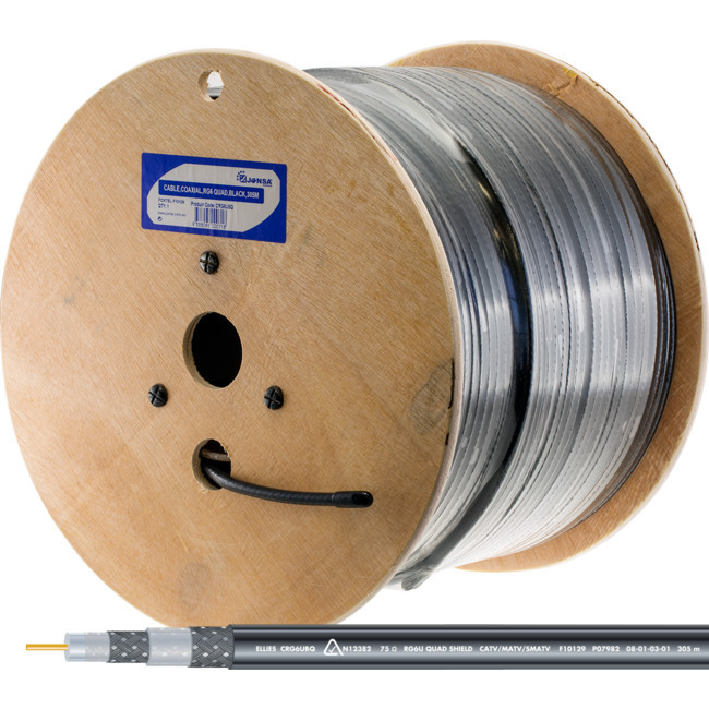 JONSA Rg6Q Coax Cable Foxtel - 1M Approved F10129