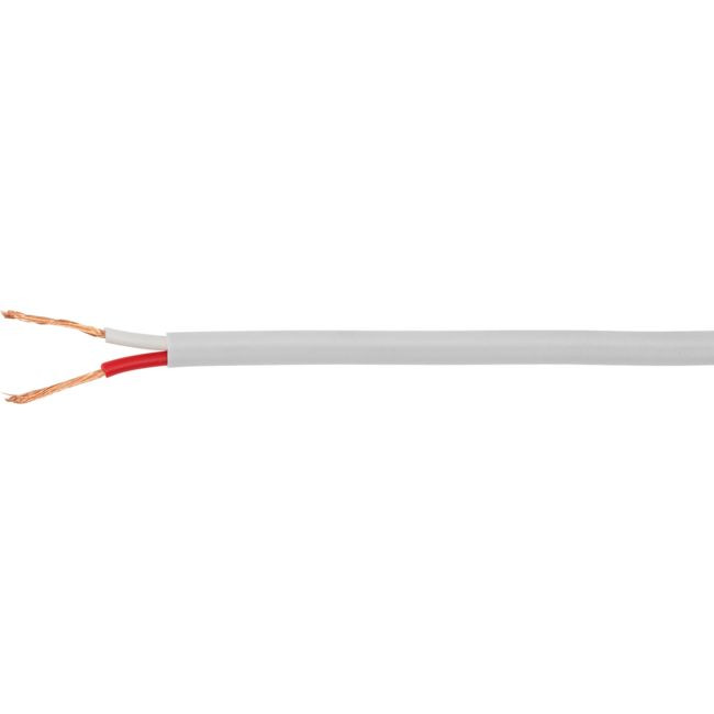White Twin Power Cable-1M Double Insulated - Per Metre