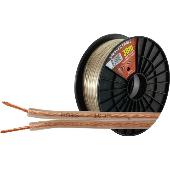DOSS Heavy-Duty Speaker Cable - 30M - Per Reel Roll Doss