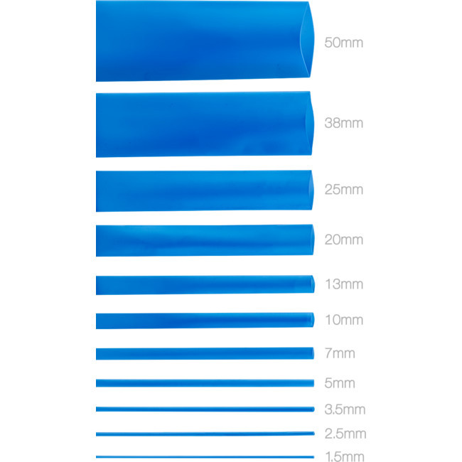 10Mmx1.2M Heat Shrink - Blue Hsbl135