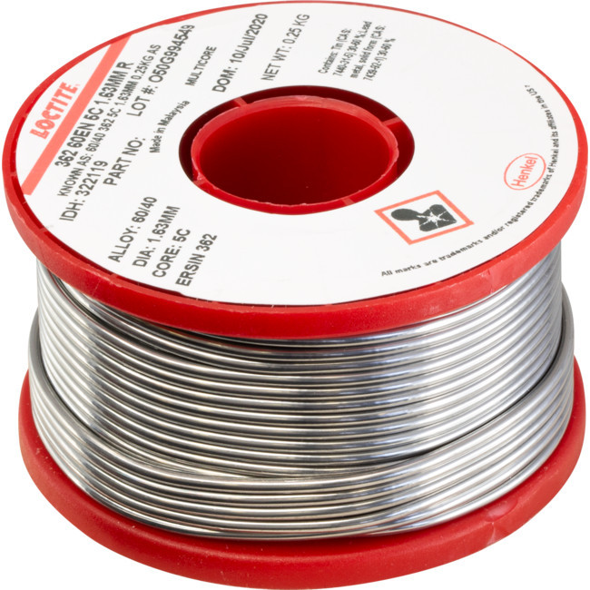 LOCTITE 60/40 250G 1.63Mm Solder 60% Tin, 40% Lead - Multicore