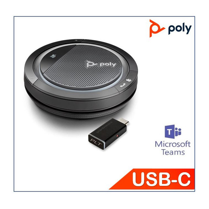 Plantronics/Poly Calisto 5300-M with USB-C BT600 dongle, Bluetooth Speakerphone