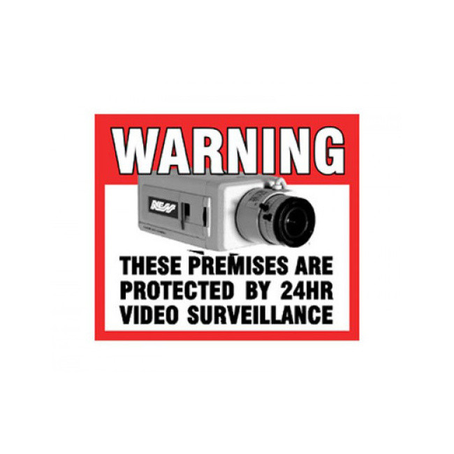 NESS Cctv Warning Sticker [Rear] Rear Adhesive Ness