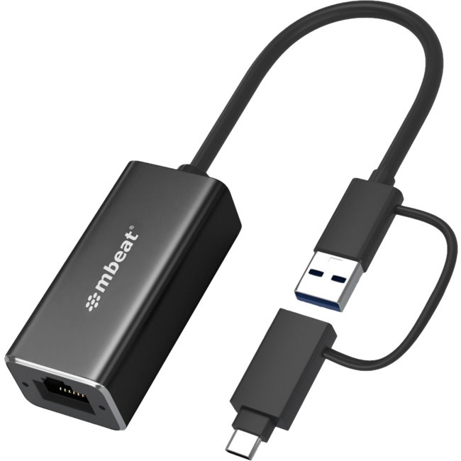 MBEAT 2 In 1 Usb3.1 Gigabit Lan Adapter With Usb-C Converter