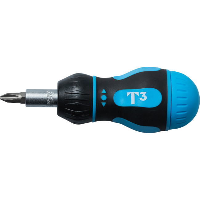T3 8 In 1 Ratchet Stubby Screwdriver