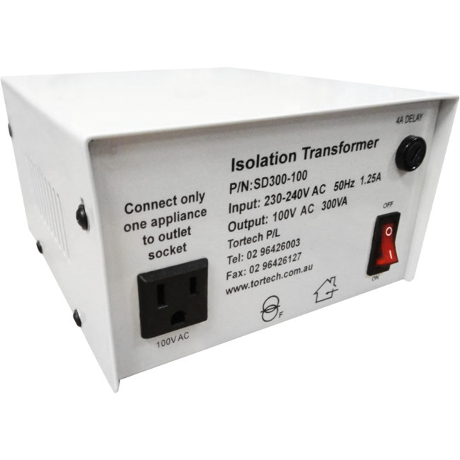 TORTECH 100V 300W Japanese Voltage Stepdown Transformer