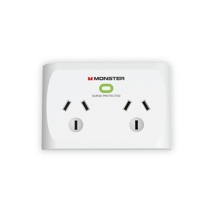 Monster 2-Port Surge White