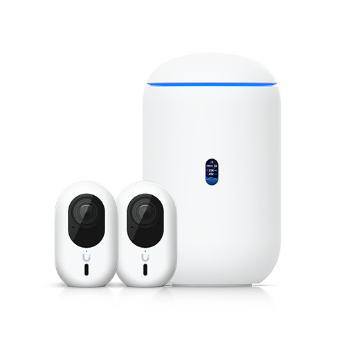 Ubiquiti Advanced Home Surveillance Bundle (2 Instant Cameras Pack), Includes 1× UDR7, 2× UVC-G6-INS-W, *Requires MicroSD card for Protect Storage*